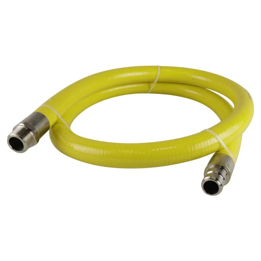 Salvus 3/4 Inch Catrehose Yellow Gas Hose 1 Metre Lava