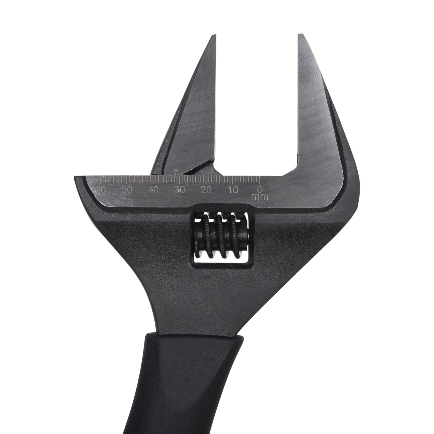 Todays Tools Wide Jaw Adjustable Wrench 12 Inch Handle Todays Tools - Close Up Detail