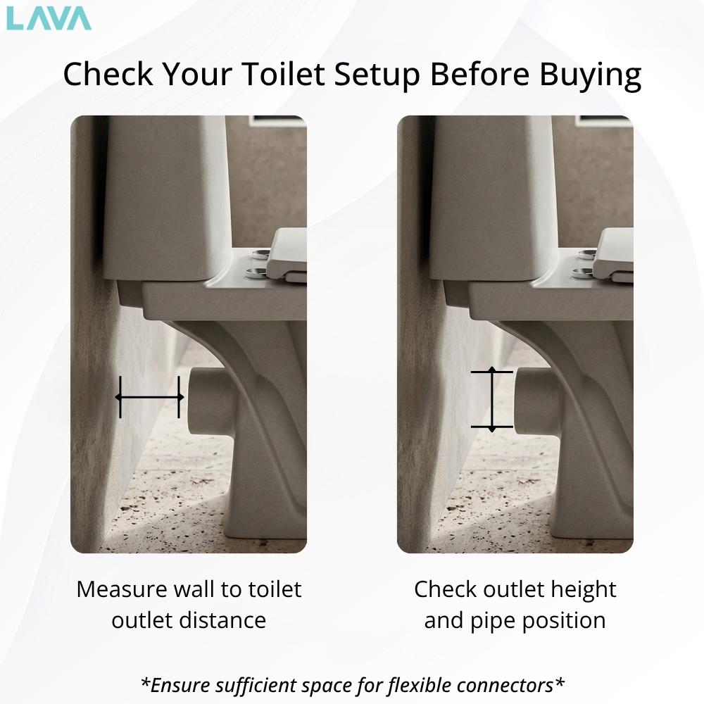 Flexible Toilet Pan Connector Universal WC Flexi 260 to 550mm LavaTap