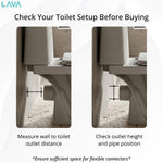 Flexible Toilet Pan Connector Universal WC Flexi 260 to 550mm LavaTap