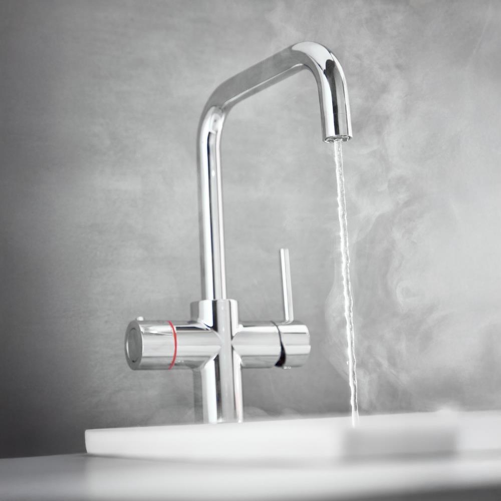 LavaTap Chrome 3-in-1 Square D Neck Boiling Water Tap (Tap Only) LavaTap - Close Up Detail