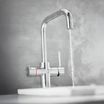 LavaTap Chrome 3-in-1 Square D Neck Boiling Water Tap (Tap Only) LavaTap - Close Up Detail