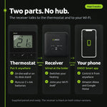 ENGO E20i-B Wireless Smart Thermostat - Black ENGO Controls
