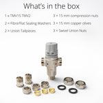 LavaTap compact 15mm thermostatic mixing valve, TMV2 and TMV3 approved – side view