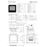 Heatmiser NeoStat V3 Programmable Wired Thermostat  (Saphire Black) Heatmiser - Packaging