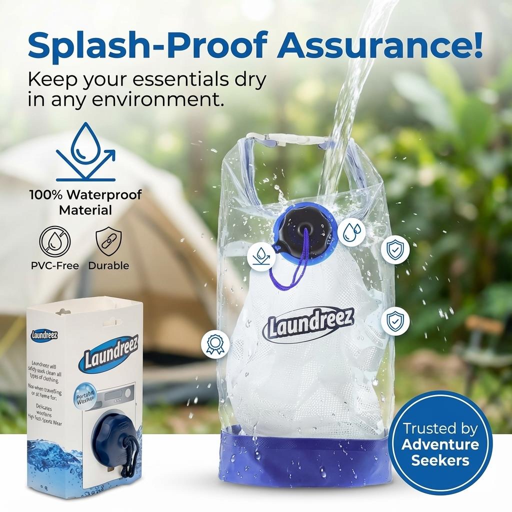 Laundreez Travel Clothes Washer Portable Washing Machine Laundreez