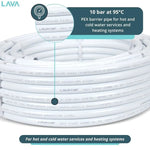 KIT - LavaTap 22mm PEX Barrier Pipe 25m **Coil + 50 Inserts** LavaTap