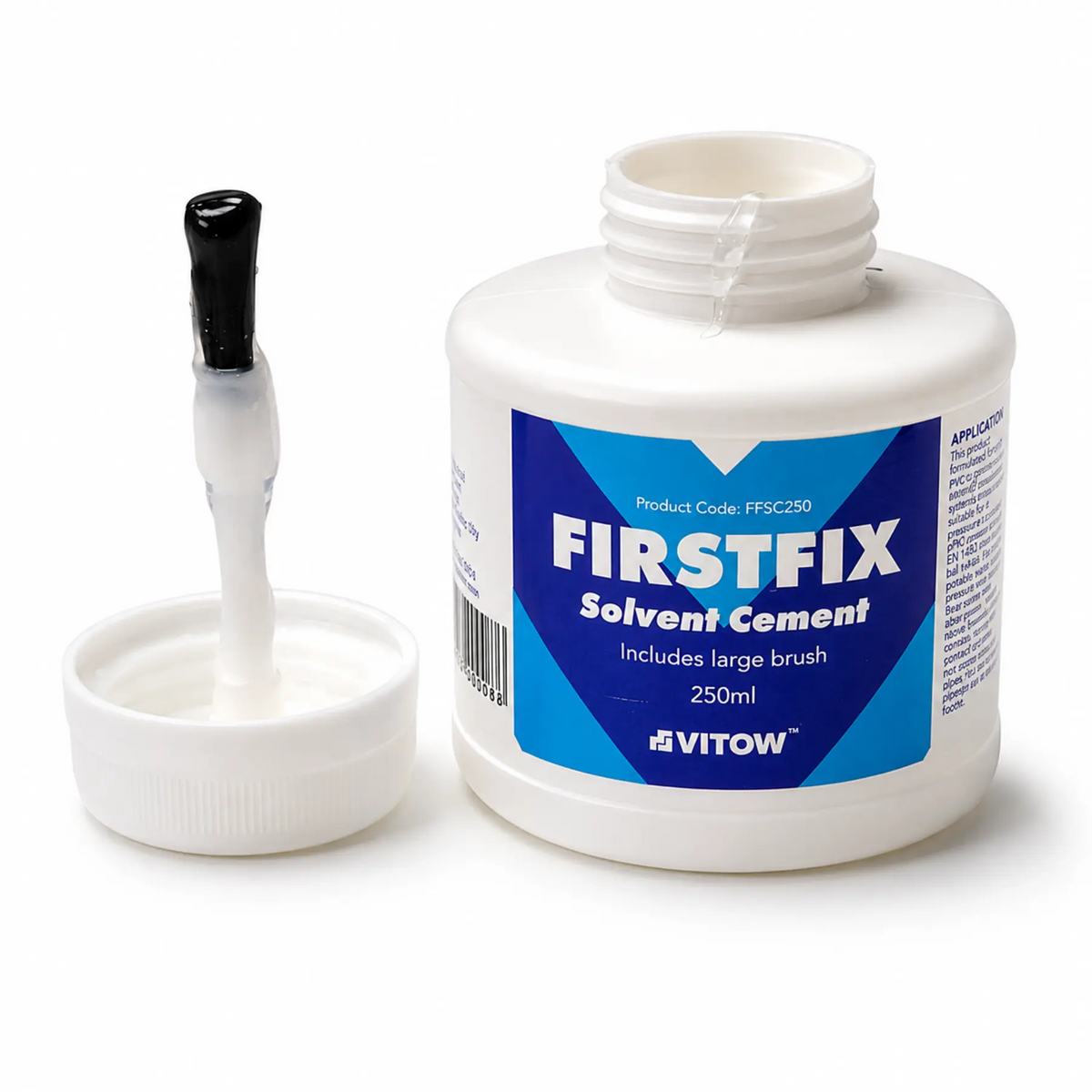 Mark Vitow FirstFix Solvent Cement 250 ml PVC Pipe Glue for Solvent Weld Waste Pipe Fittings Mark Vitow