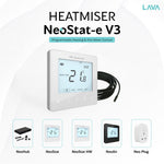 Heatmiser NeoStat-E V3 Electric Heating Thermostat - White Heatmiser - Product Overview