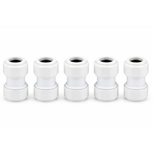 LavaPlumb 22mm Pushfit Coupler White 5 Pack