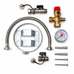KIT - Flamco Baseflex 18L Heating Expansion Vessel Red with Sealed System KIT 3 bar Flamco - Close Up Detail