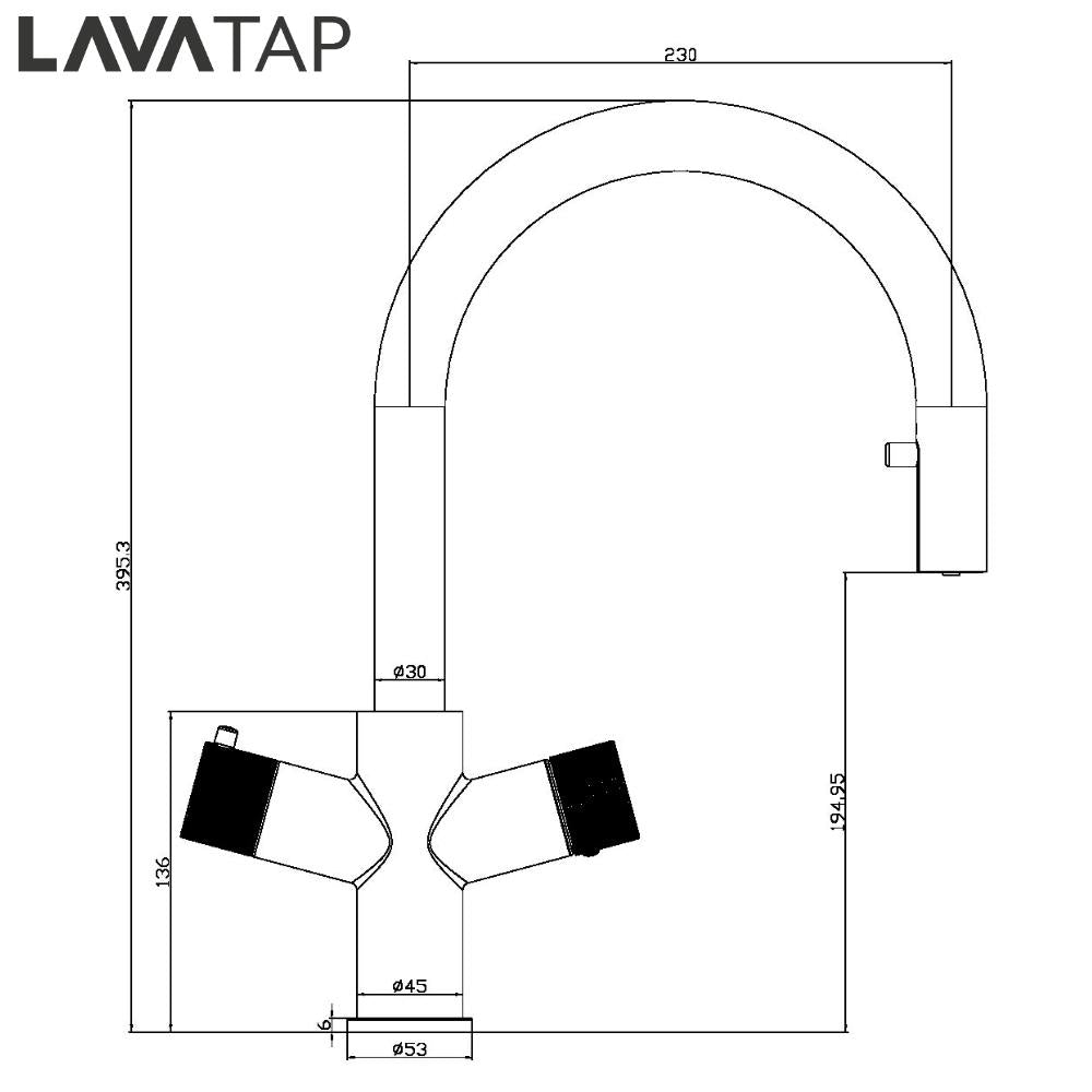 LavaTap 4 in 1 Pull Out Boiling Water Tap Kit with Tank and Filter - Black LavaTap - Additional View 1