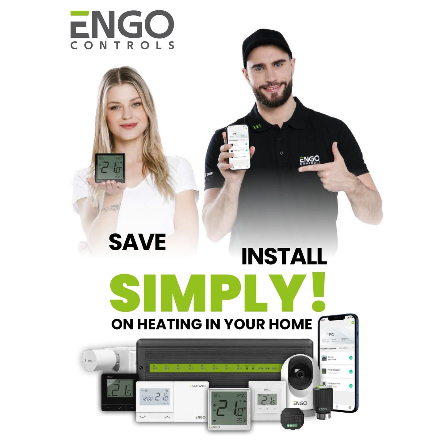 ENGO E901-RF Wireless Thermostat 7 Day Programmable