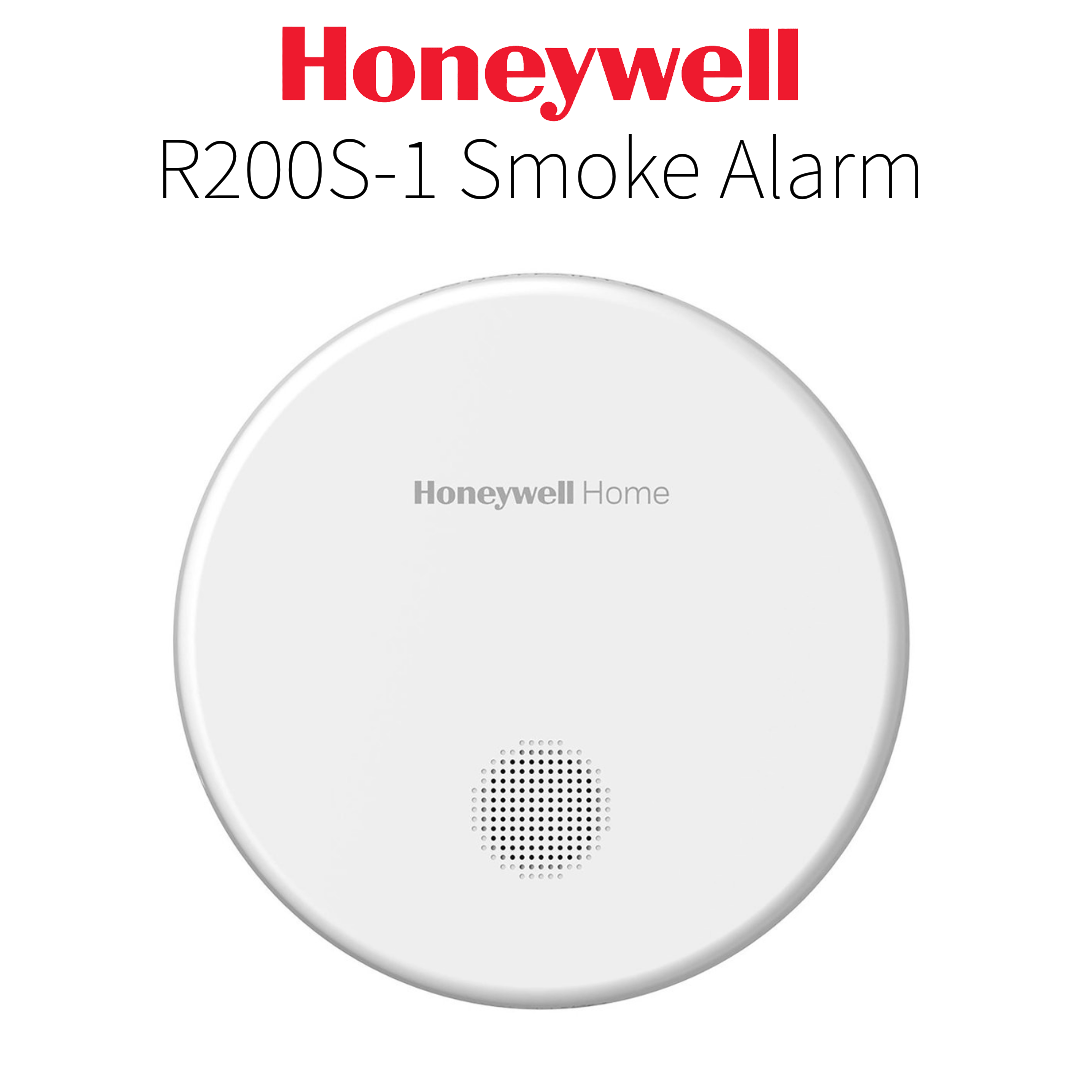 Honeywell Home R200S Smoke Alarm | 10-Year Sealed Battery & Ultra-Slim Optical Detector Honeywell Home - Close Up Detail