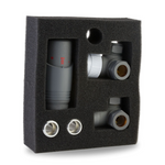 LavaTherm TRV Anthracite Thermostatic Radiator Valve - Corner LavaTherm - Close Up Detail