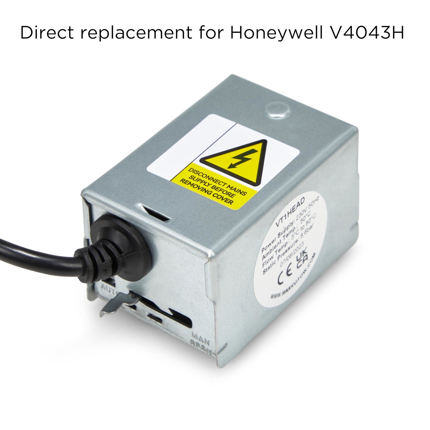 VT1 2 Port Valve Actuator Head Replacement for Honeywell V4043H V4043H1056 Suits 22mm 28mm