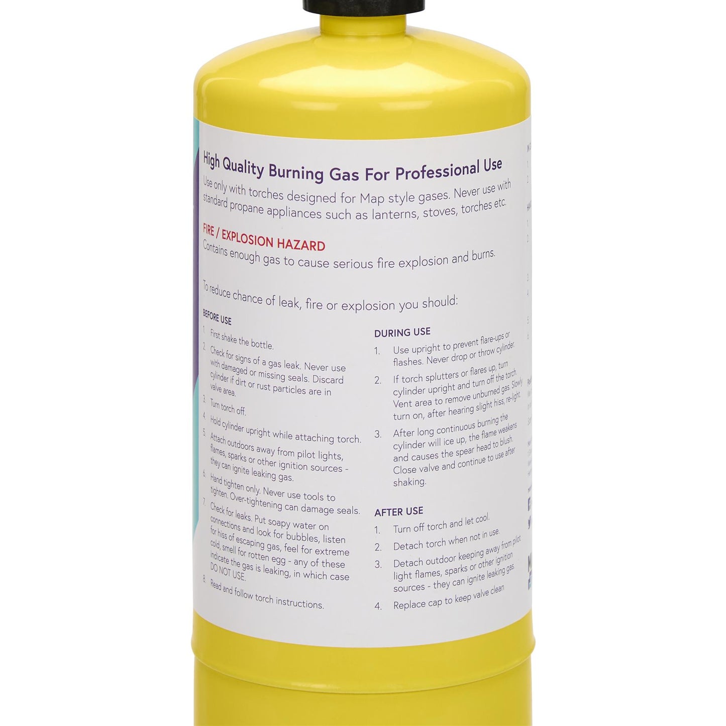 Firemaster Mapp Gas 400g Cylinder x 24 Firemaster - Packaging