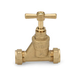 22mm British Standard Stop Tap Compression x Compression Lava Wholesale