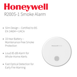 Honeywell Home R200S Smoke Alarm | 10-Year Sealed Battery & Ultra-Slim Optical Detector Honeywell Home - Installation View