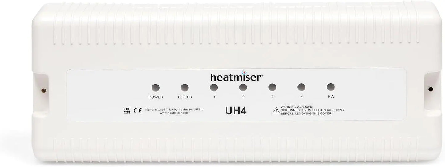 OPENBOX - Heatmiser UH4 - 4 Zone 230v UFH Wiring Centre Underfloor Heating Heatmiser