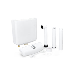 OPENBOX - FlushDaddy Dual Flush Toilet Cistern Bottom Entry 6L 3L Compact Low Level WC Tank - CIST10