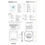 Heatmiser Slimline v4 Thermostat - Programmable Heatmiser - Technical View