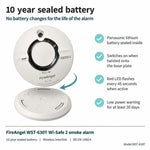 FireAngel WST-630T Wi-Safe 2 Wireless Smoke Alarm LavaStore