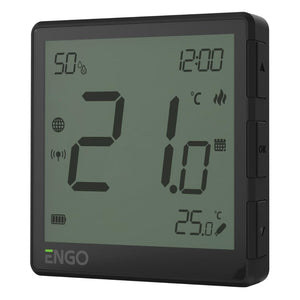 ENGO Controls EONE-BATB ZigBee Wireless Smart Thermostat - Black