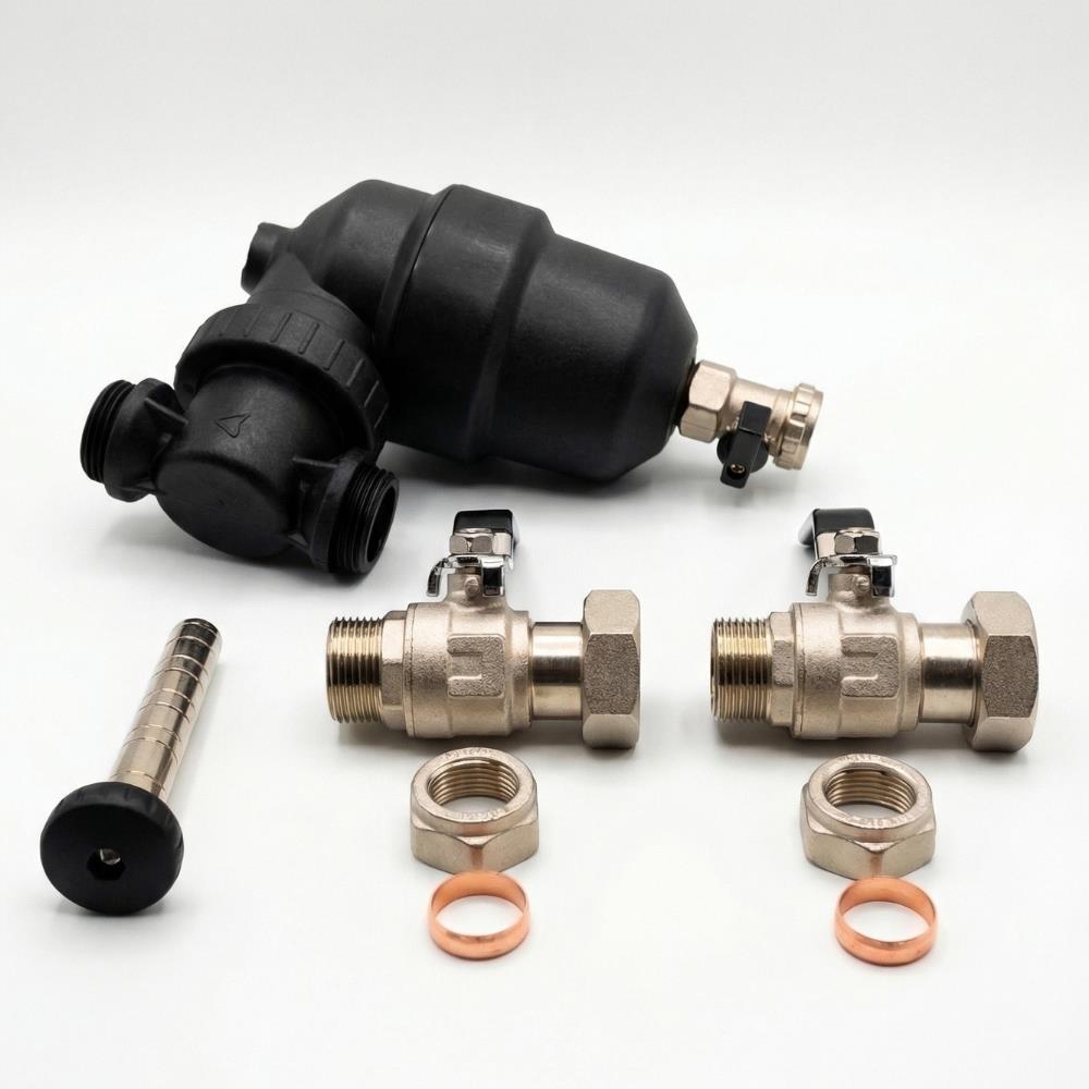 Fernox TF1 Complete System Filter 22mm Magnetic Boiler Filter for Central Heating Systems