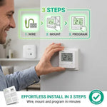 ENGO E7-RFW Wireless Thermostat - White ENGO Controls