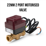 Secure Z222 22mm 2 Port Motorised Valve Secure Meters - Side Profile