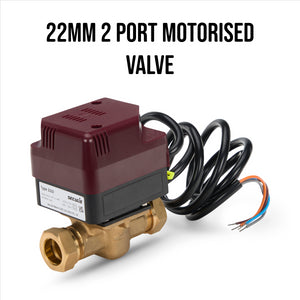 Secure Z222 22mm 2 Port Motorised Valve