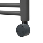 Dual Fuel Kit Thermostatic 600W Towel Rail Heating Element - Anthracite Lava Wholesale - Close Up Detail