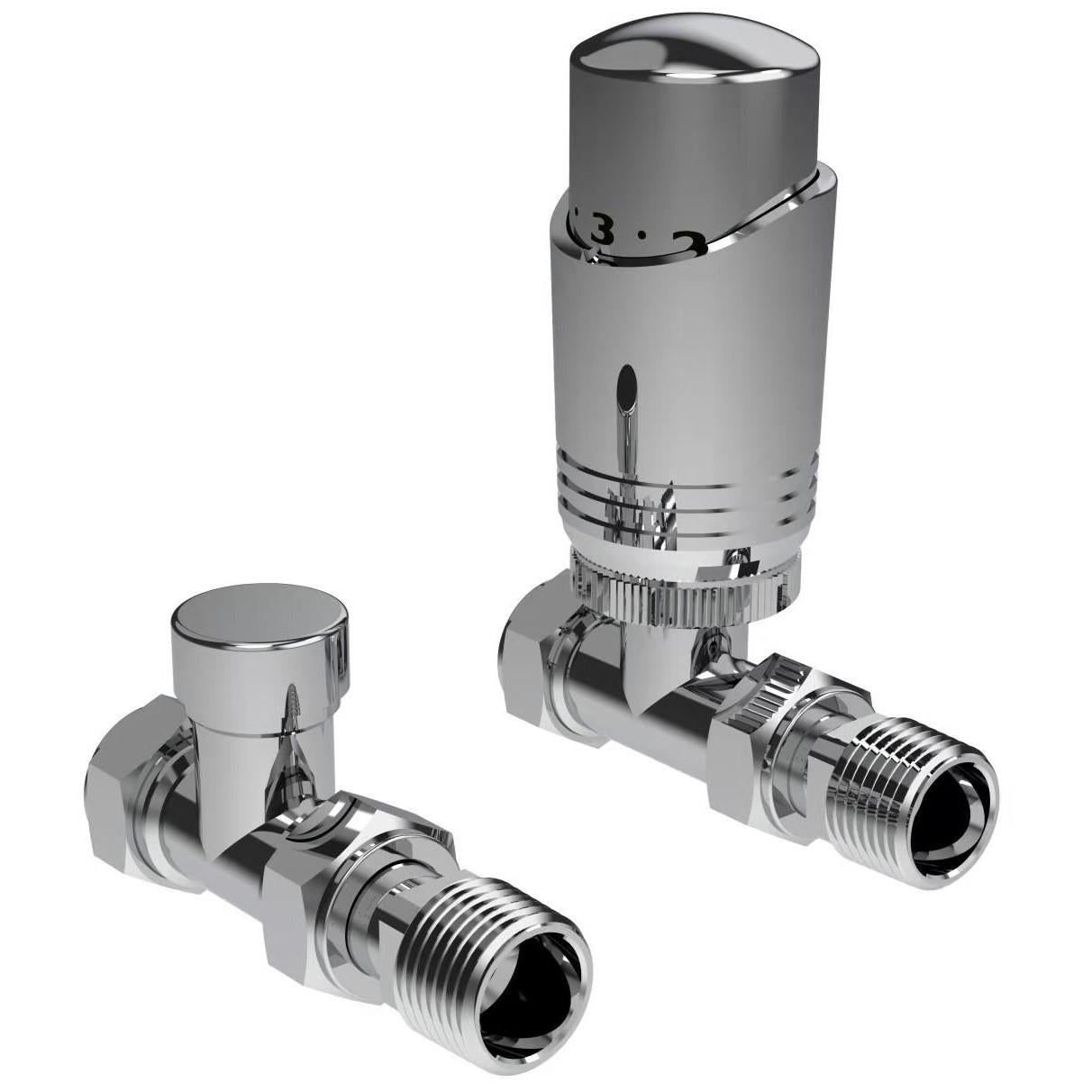 LavaTherm TRV Chrome Thermostatic Radiator Valve - Straight LavaTherm - Product Overview