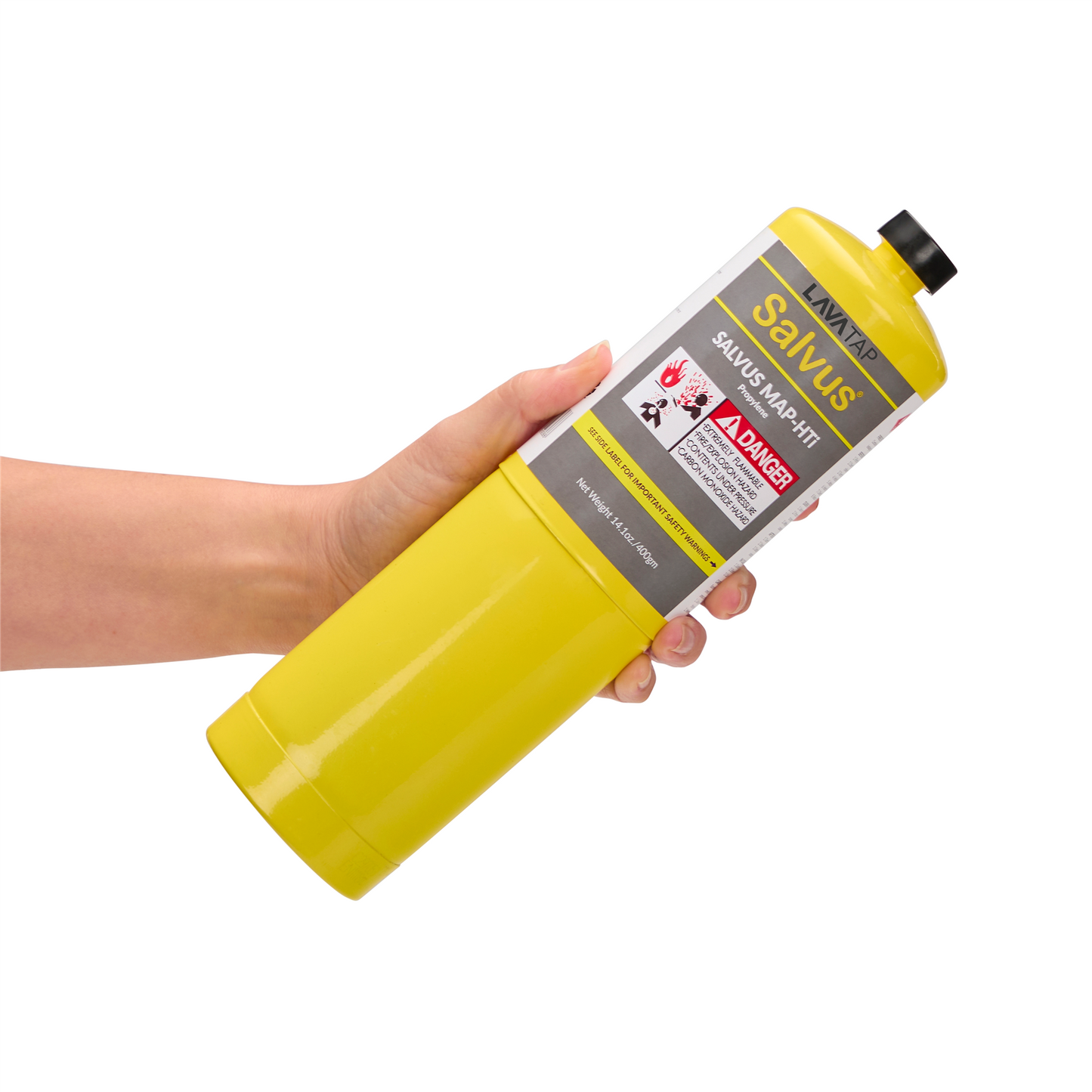 Salvus Mapp Gas Cylinder 400g x 24 Salvus - Side Profile