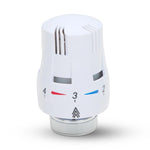 OPENBOX - Thermostatic Radiator Valve TRV & Lockshield 15mm Angled LavaTap
