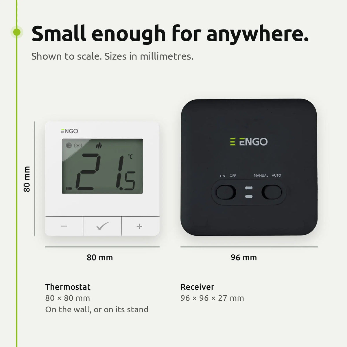 ENGO E20i-W Wireless Smart Thermostat - White ENGO Controls
