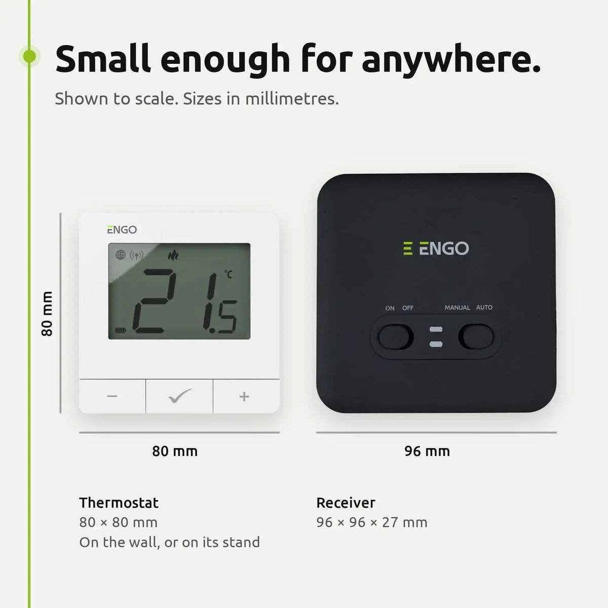 ENGO E20i-W Wireless Smart Thermostat - White, 2 Zone Pack (Pack of 2) ENGO Controls