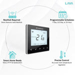 Heatmiser NeoStat V3 Programmable Wired Thermostat  (Saphire Black) Heatmiser - Close Up Detail