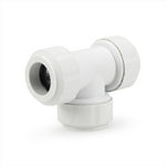 LavaPlumb 22mm Pushfit Tee White 5 Pack