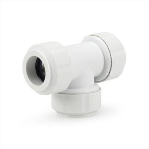 LavaPlumb 22mm Pushfit Tee White 5 Pack