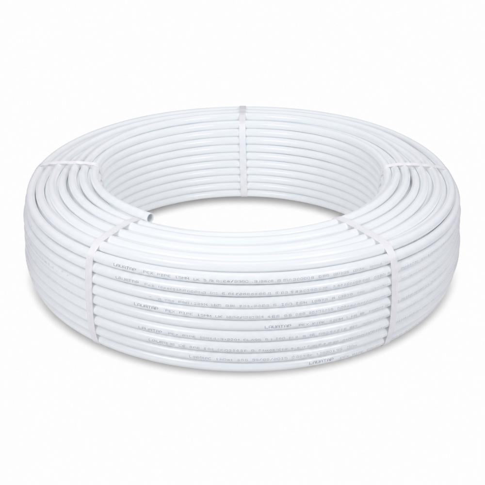 LavaTap 15mm PEX barrier pipe, white, 100m coil