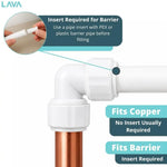 KIT - LavaPlumb 22mm Pushfit Fittings **5 Elbows + 5 Tees + 5 Couplers** LavaPlumb