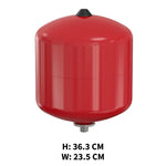 KIT - Flamco Baseflex 12L Heating Expansion Vessel Red with Sealed System KIT 3 bar Flamco - Side Profile