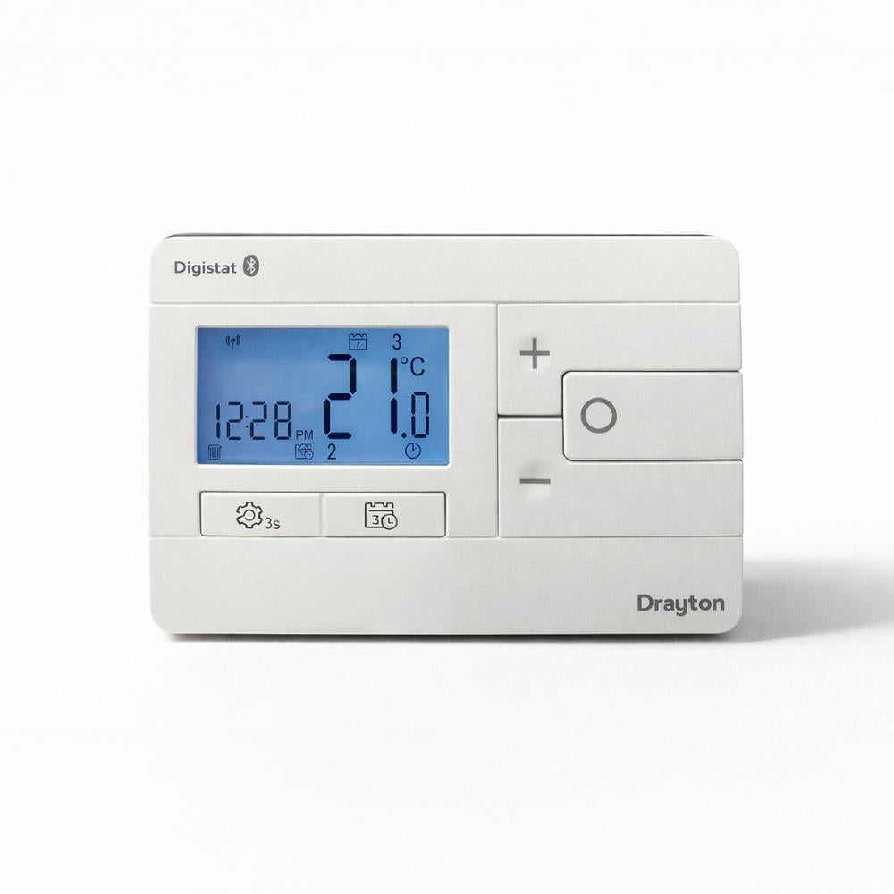 Drayton RF902 Wireless 2 Channel Programmable Thermostat Heating Control Drayton