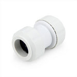 LavaPlumb 22mm Pushfit Coupler White 5 Pack