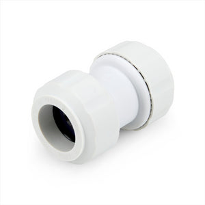 LavaPlumb 22mm Pushfit Coupler White 5 Pack