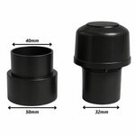 Air Admittance Valve Push Fit Solvent Weld 32mm 40mm 50mm - Black LavaTap