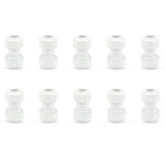 LavaPlumb 15mm push fit straight coupler, white, 10 pack