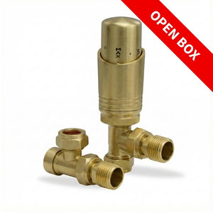 OPENBOX - Kartell BR-TRV301A Design Twin Pack TRV Brushed Brass Angled
